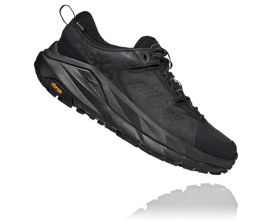 Zapatillas Trail Hoka One One Hombre - Kaha Bajas Gore-Tex - Negras - EQW709813